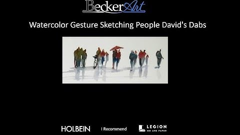 BeckerArt How-to DIY Create Watercolor Gesture Sketching People... David