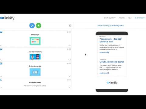 How to create a Linki Page with Linkify. Extend your social profile with one link