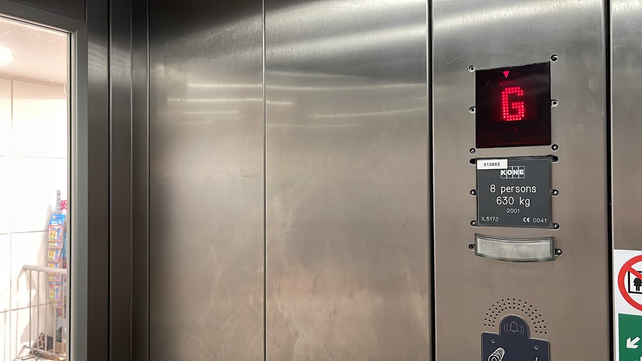 Quite nice glass Kone MonoSpace lift at Dunnes Stores in Dún Laoghaire