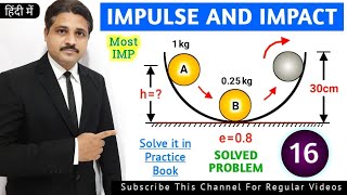 IMPULSE AND IMPACT SOLVED PROBLEM 16 IN ENGINEERING MECHANICS (LECTURE 17) @TIKLESACADEMYOFMATHS