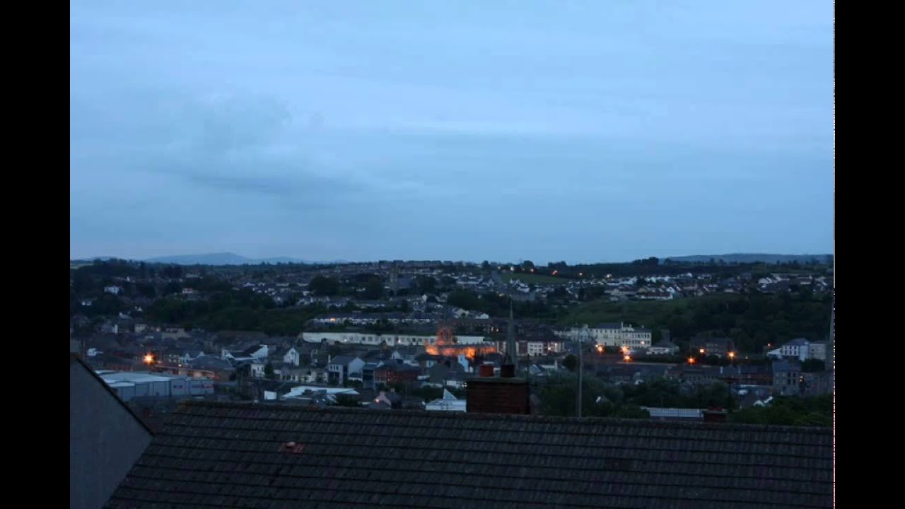 Barcroft, Newry, Northern Ireland night falls May 2011 YouTube