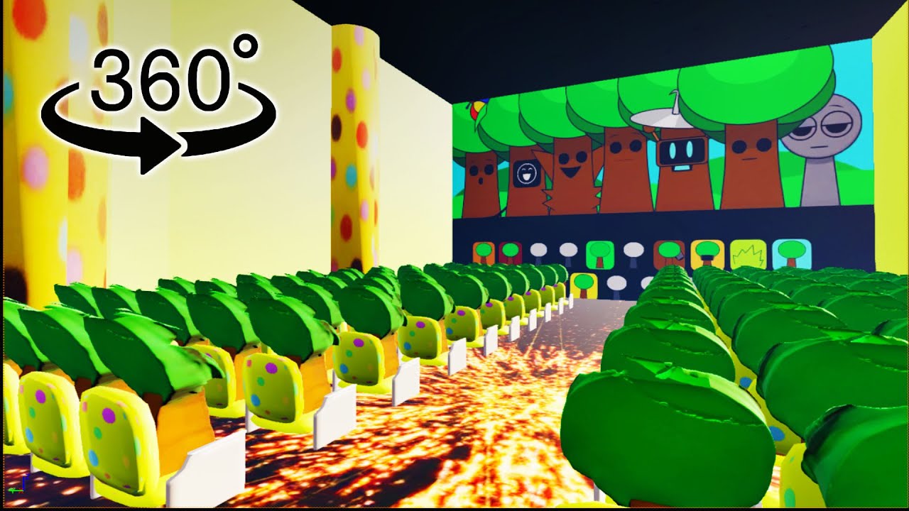Sprunki Mr. Tree 360° - CINEMA HALL | 4K | VR | 360 Video