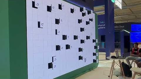 3D Kinetic LED Matrix Screen vivid clear mechanical linkage Creative led display exhibition display