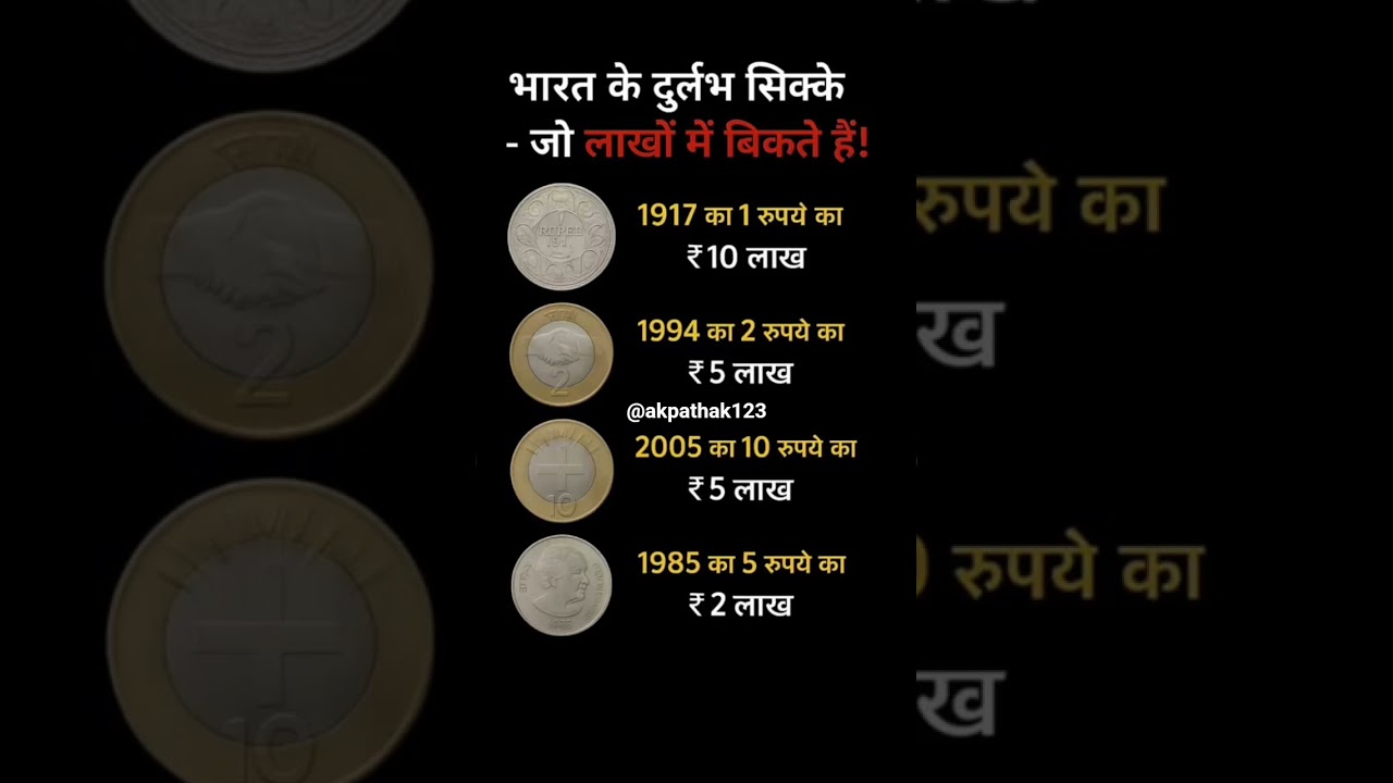 भारत के दुर्लभ सिक्के जो लाखों में बिकते हैं! 😲💰
