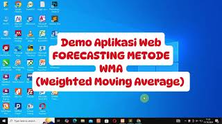 SOURCE CODE APLIKASI FORECASTING METODE Weighted Moving Average (WMA)