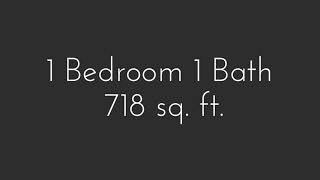 718 sq. ft. - 1 bedroom - Design Collection I