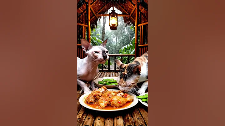 Video 11663661: sphynx cat calico, sphynx cat eating