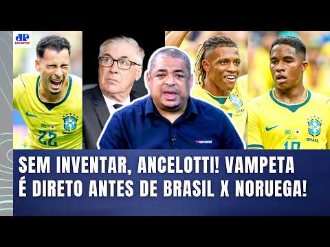 VAMPETA: "EU NÃO FARIA ISSO! SE EU FOSSE o ANCELOTTI..." VAMP FOI DIRETO antes de BRASIL x NORUEGA!