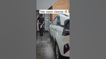 Tata nexon cleaning... #shorts #youtubeshorts