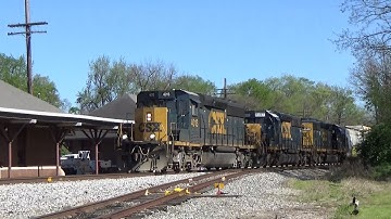 CSX SD40-3 4013 w/ Nice K5LA Leads Local M779-14 on 4/14/22