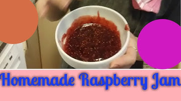 Homemade Raspberry Jam for a Cake Filling