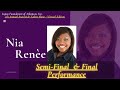 Nia Renee : Semi-Final & Final Performance  : 4th A.S.T.S  (Virtual Edition)