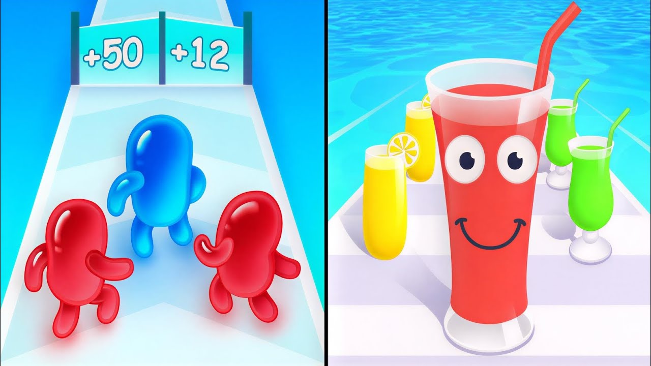 Juice Run vs Join Blob Clash 3D - Max Levels Unlocked Speedrun Gameplay