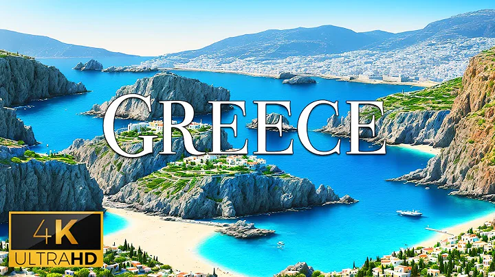 FLYING OVER GREECE (4K Video UHD) - Soothing Music With Stunning Beautiful Nature For Relaxation