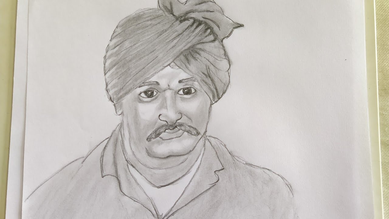 Pencil Sketch Of Rajashri Shahu Maharaj  DesiCommentscom