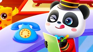 Little Panda Hotel Manager & Travel Safety - BabyBus Game screenshot 2