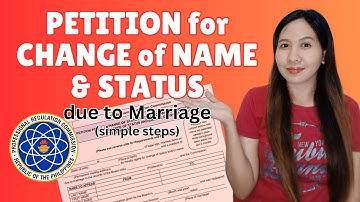 PRC PETITION FOR CHANGE OF NAME AND STATUS DUE TO MARRIAGE #howto  #how  #highlights