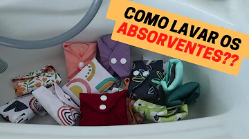 Como lavar absorvente ecológico?