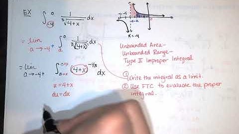 34. Improper Integrals - Part 6 - Integrands with Infinite Discontinuities