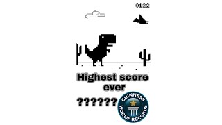 Offline chrome trex dinosaur game world record on Android shorts. screenshot 3