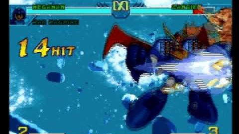 Marvel vs Capcom EX (PSone): Mega Man 50 Hit Combo