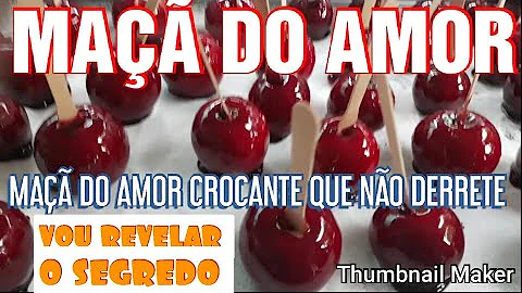 Porque minha maçã do amor ficou grudenta?