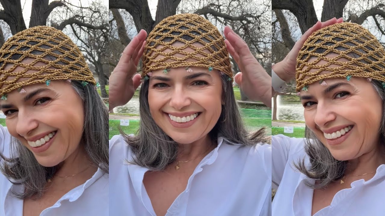 Aula - Headpiece em Crochê - O acessório mais desejado no momento ✨🧶