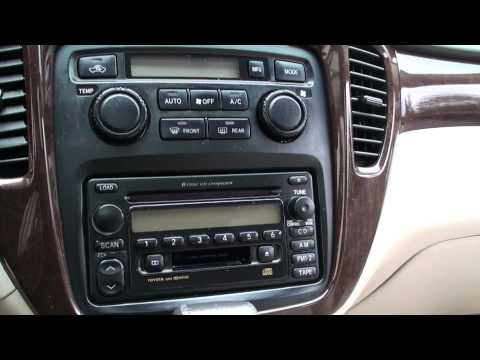 How to remove radio from 2001 toyota highlander