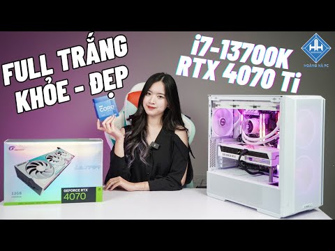 PC Gaming Full Trắng Siêu Đẹp Với i7-13700K vs RTX 4070 Không Ngán Phần Mềm Nào!