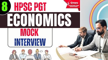 Hpsc pgt Economics Mock Interview preparation | Hpsc pgt interview preparation | Vikas Jangra Sir