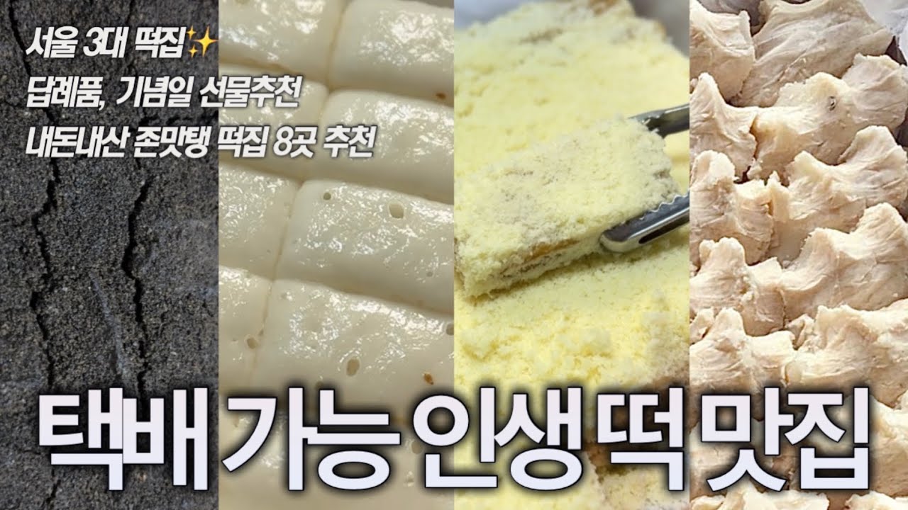 천만뷰 떡상한🔥 먹잘알 떡순이 잇츠나라가 말아주는 택배가능 인생 떡 맛집 8곳 몰아보기‼️  (유명 서울 3대 떡집, 답례품 선물 떡, 이북식 인절미, 쿠팡 떡 맛집 추천🍯)