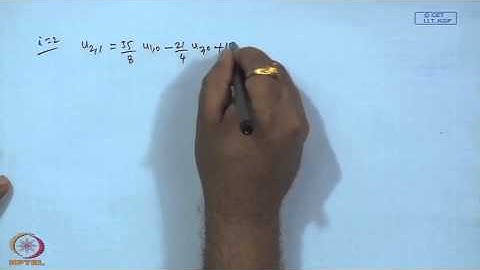 Mod-39 Lec-39 Finite Difference Approximations to 1st order Hyperbolic PDEs