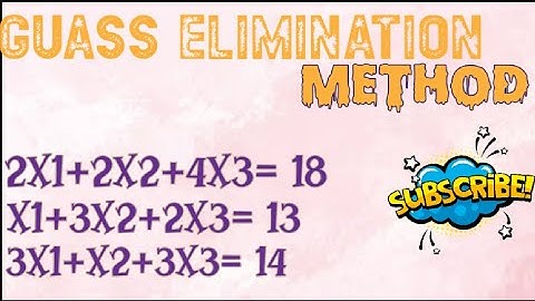 How to solve Gauss elimination method solution step by step||By Bushra