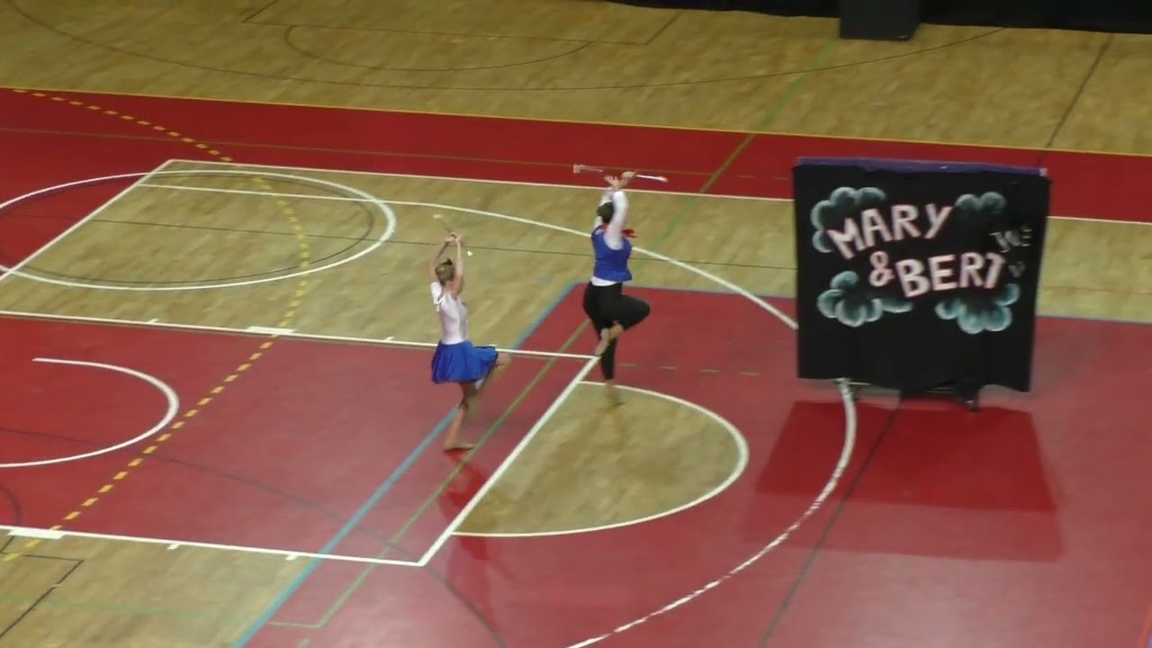 European Majorette Cup 2025 Duet Showtwirl Youth Fenna and Isza.