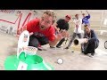 EPIC MINI GOLF-BASKETBALL TRICK SHOTS!