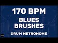 Blues Brushes | Drum Metronome Loop | 170 BPM