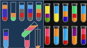 Water Sort Color Puzzle Gameplay 4 , Android Games ios Walkthrough Simulator Think Brain