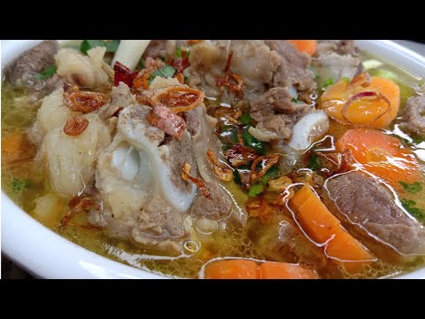 RESEP SOP IGA SAPI KUAHNYA GURIH BANGET