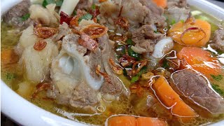 RESEP SOP IGA SAPI KUAHNYA GURIH BANGET