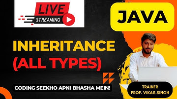 What Is Inheritance In Java? | Inheritance All Types with Programs | Java Tutorial By Vikas Singh