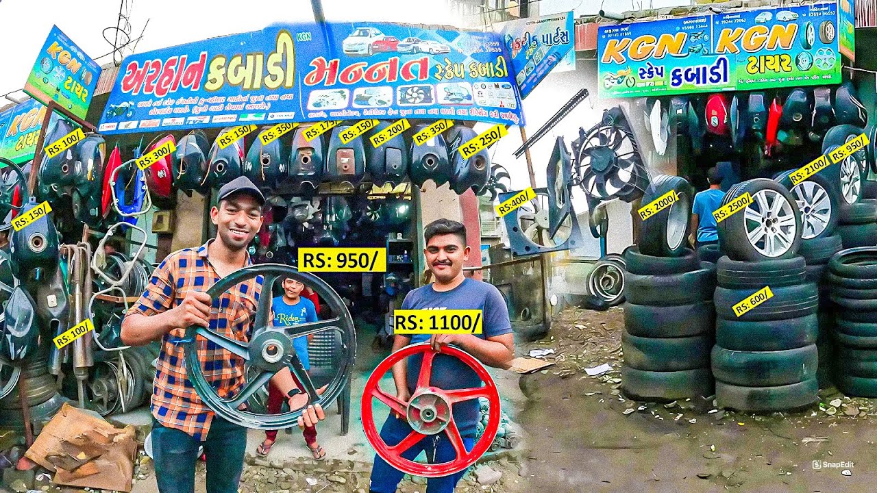 Kamrej chowkdi Kabadi Shop Most Fomus Bike Car Part Selling Every One