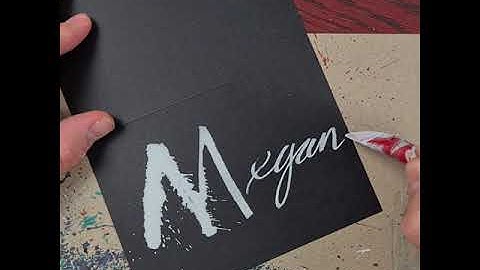 Splatter Calligraphy Name Request no.144