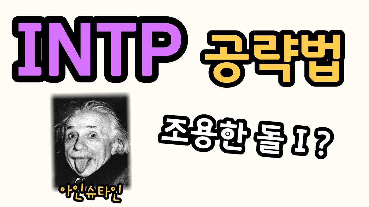 INTP, 인팁 연애가 힘든 조용한 돌 I?(침착맨,기안84)