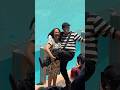 The funniest face-off of the day 😂😬 Tom mime Seaworld #seaworldmime #tomthemime #funny #shorts