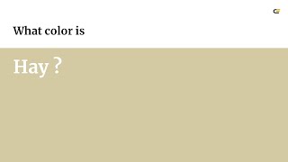 Hay color #d3caa3 hex color - Yellow color - Cool color d3caa3