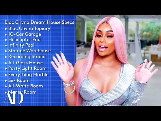 Blac Chyna Designs a Dream House That Has a 10-Car Garage and a Money Room | Architectural Digest
