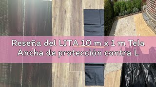 Reseña del LITA 10 m x 1 m Tela Ancha de protección contra Las Malas Hierbas para jardín, Paisaje, E