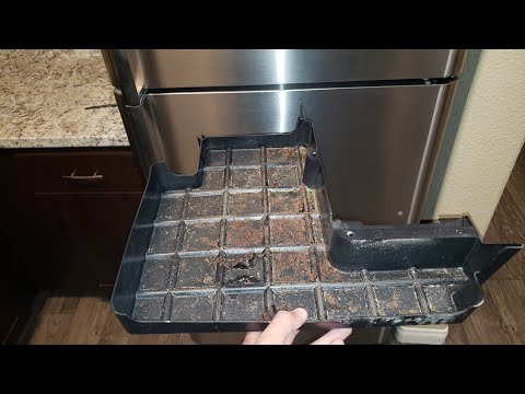 How to Clean a Refrigerator Drip Tray ( Evaporator tray on Samsung  Refrigerator) to Remove Bad Smell 