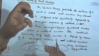 Mod-04 Lec-06 Cantor's Theory of Irrational Numbers (Contd.)