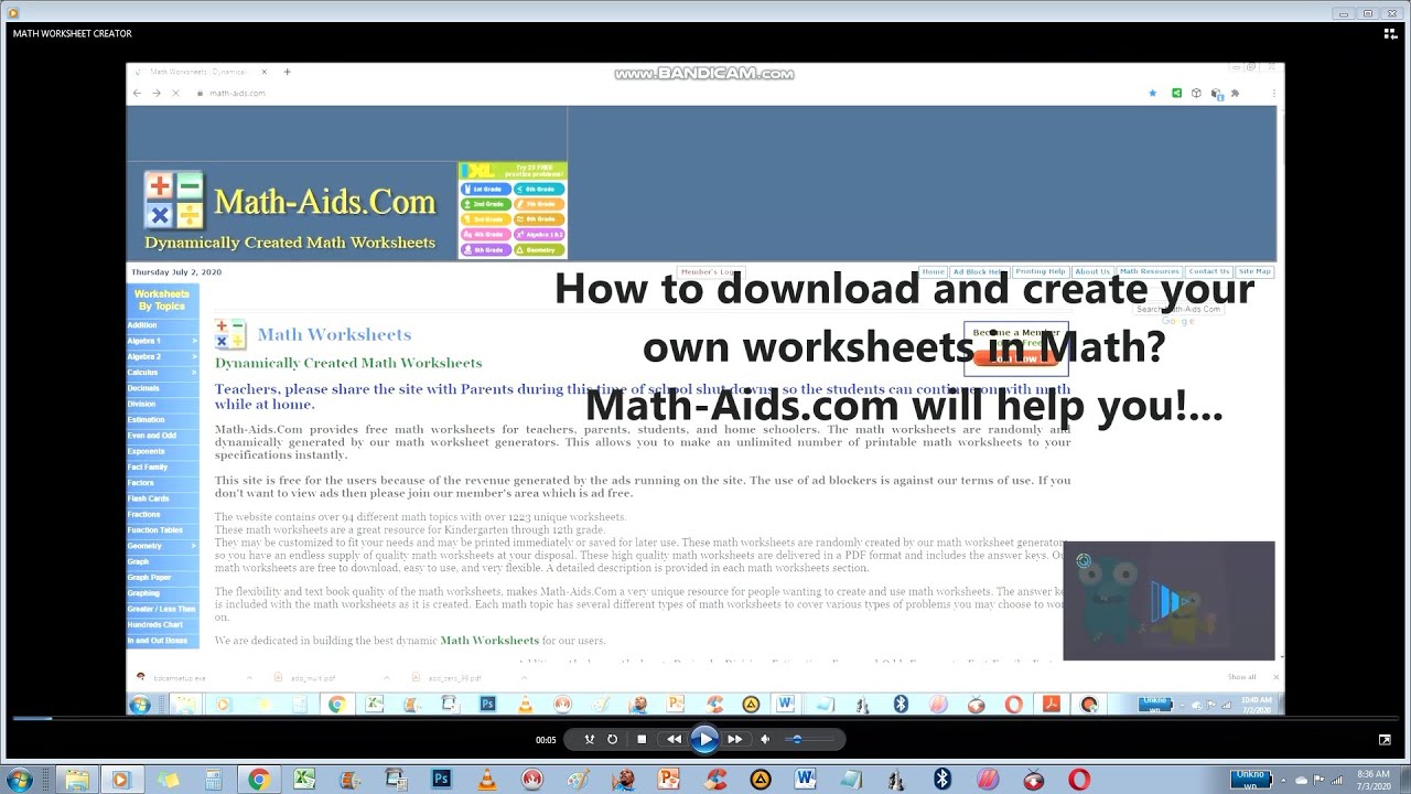 math-worksheet-creator-youtube